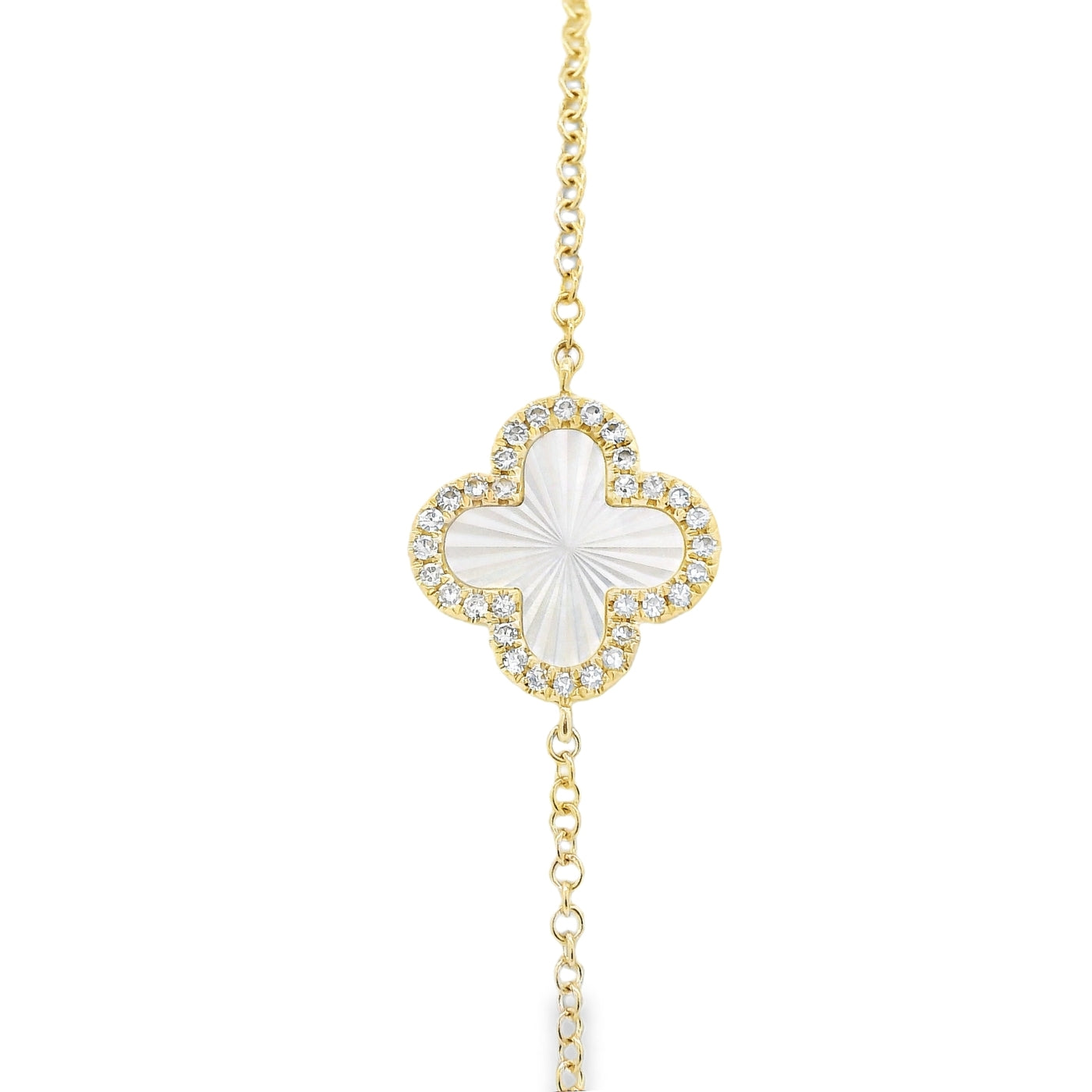 Pulsera Flor oro y diamantes