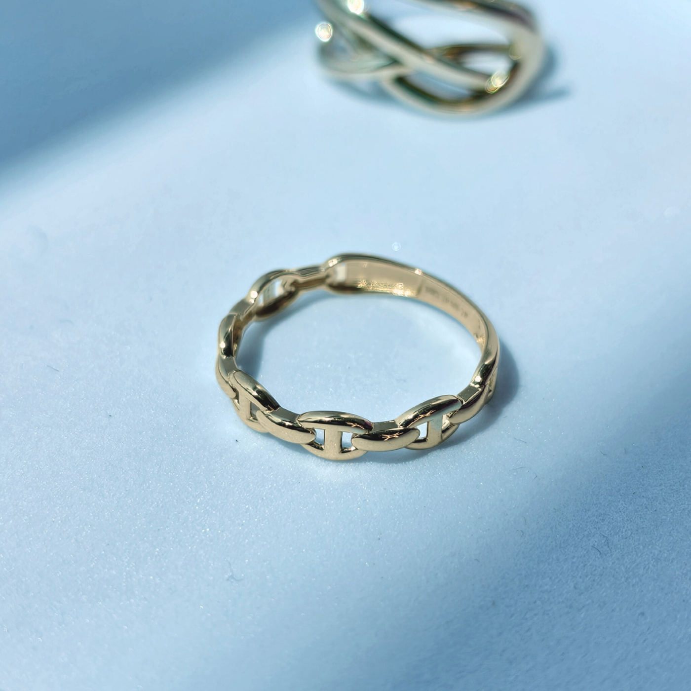 Anillo doble vista oro 14k