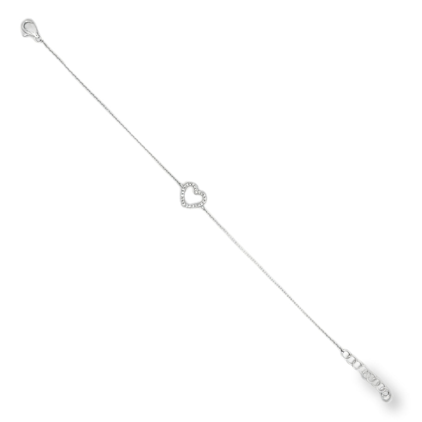 Pulsera Corazón con diamantes