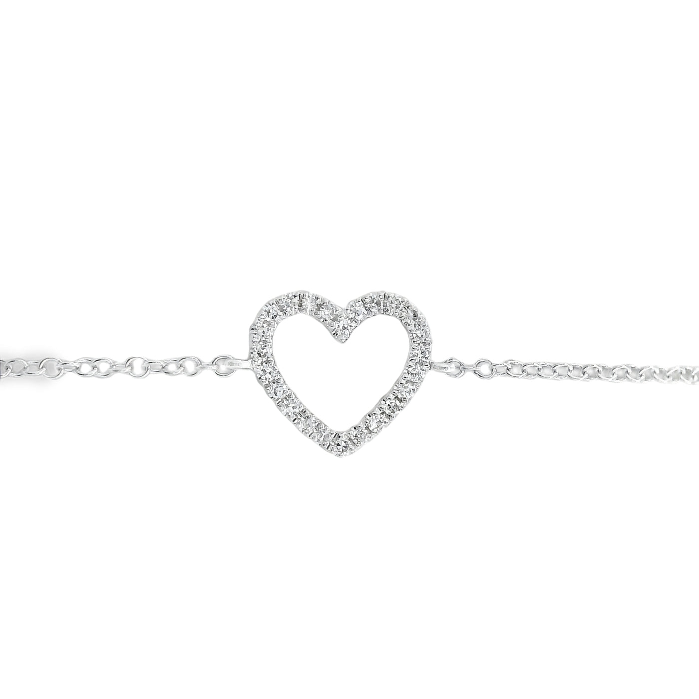 Pulsera Corazón con diamantes