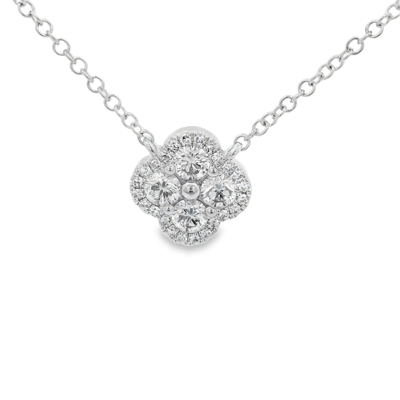 Gargantilla Flor con diamantes Close Up