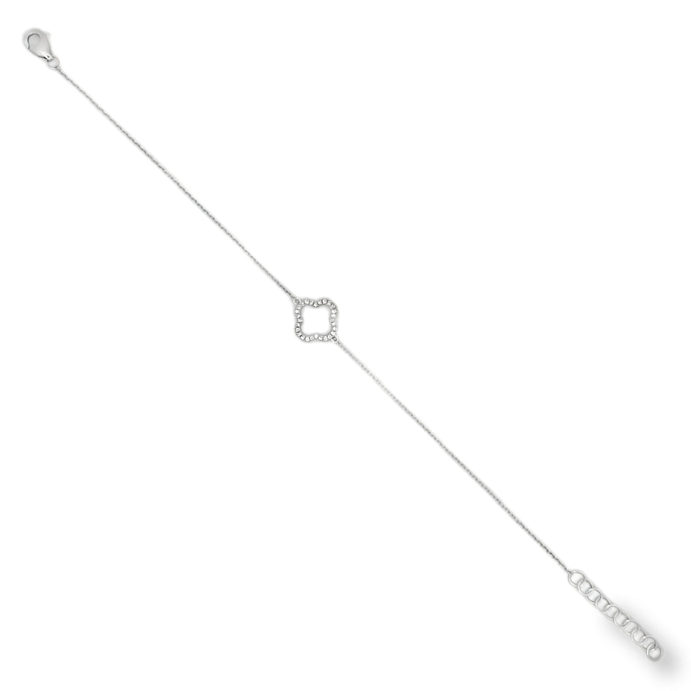 Pulsera Flor con diamantes