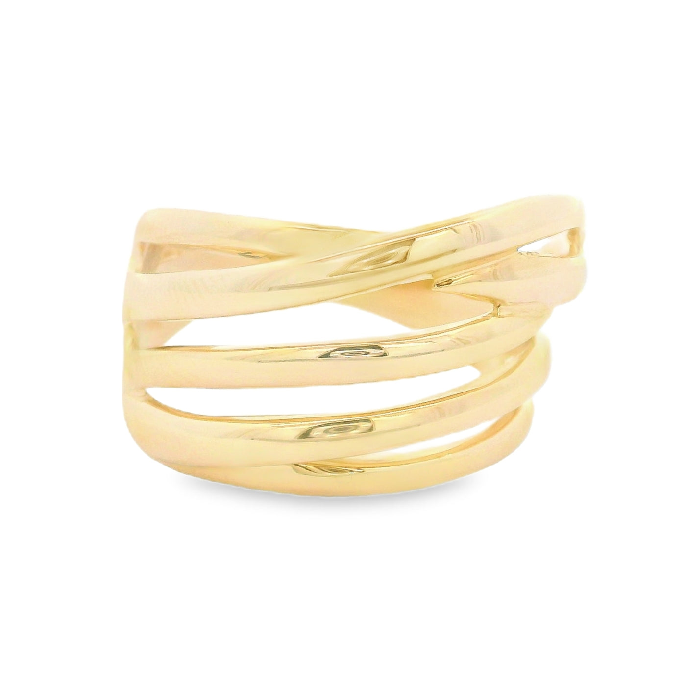 Anillo tiras cruzadas