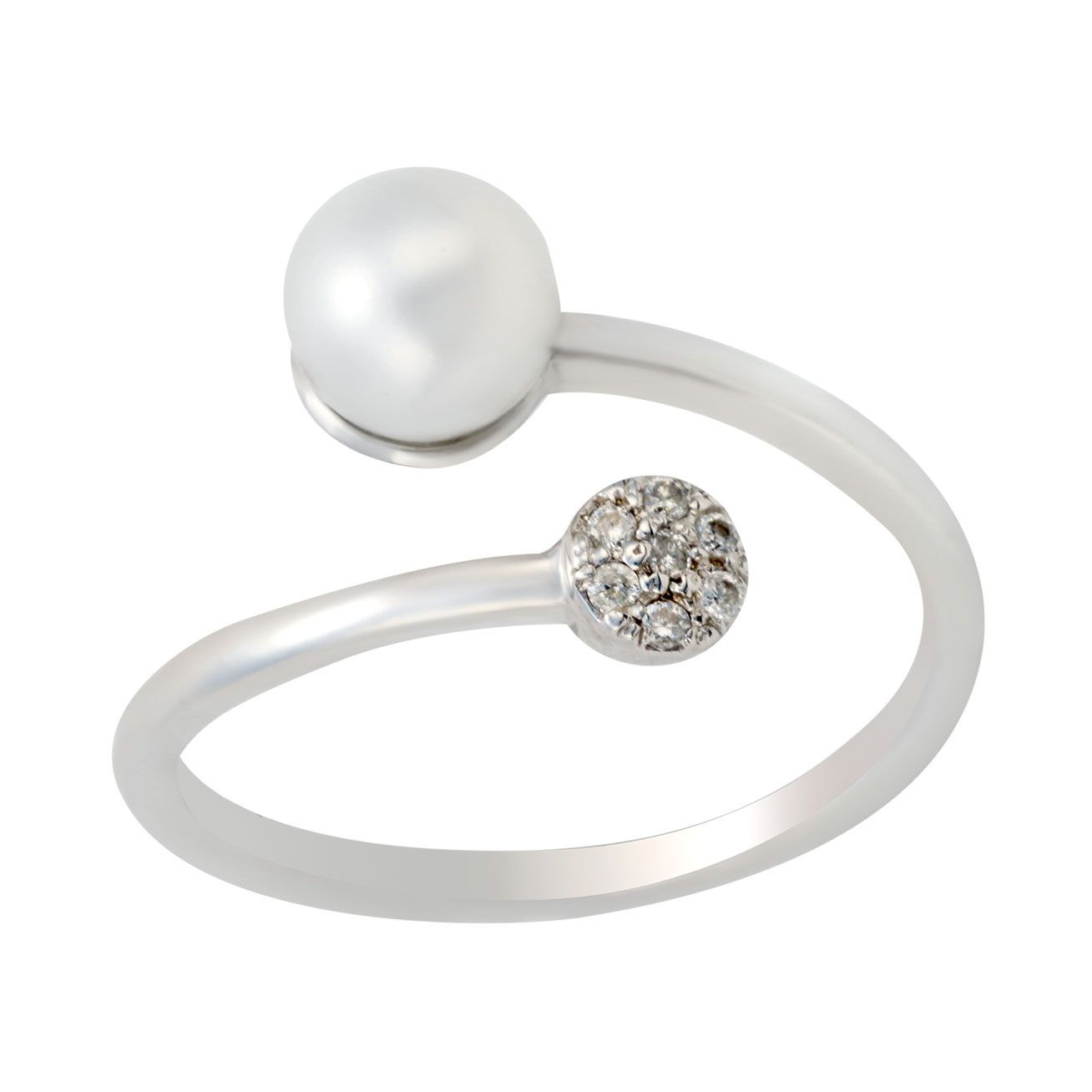 Anillo dama perla y diamante | Bo&Co