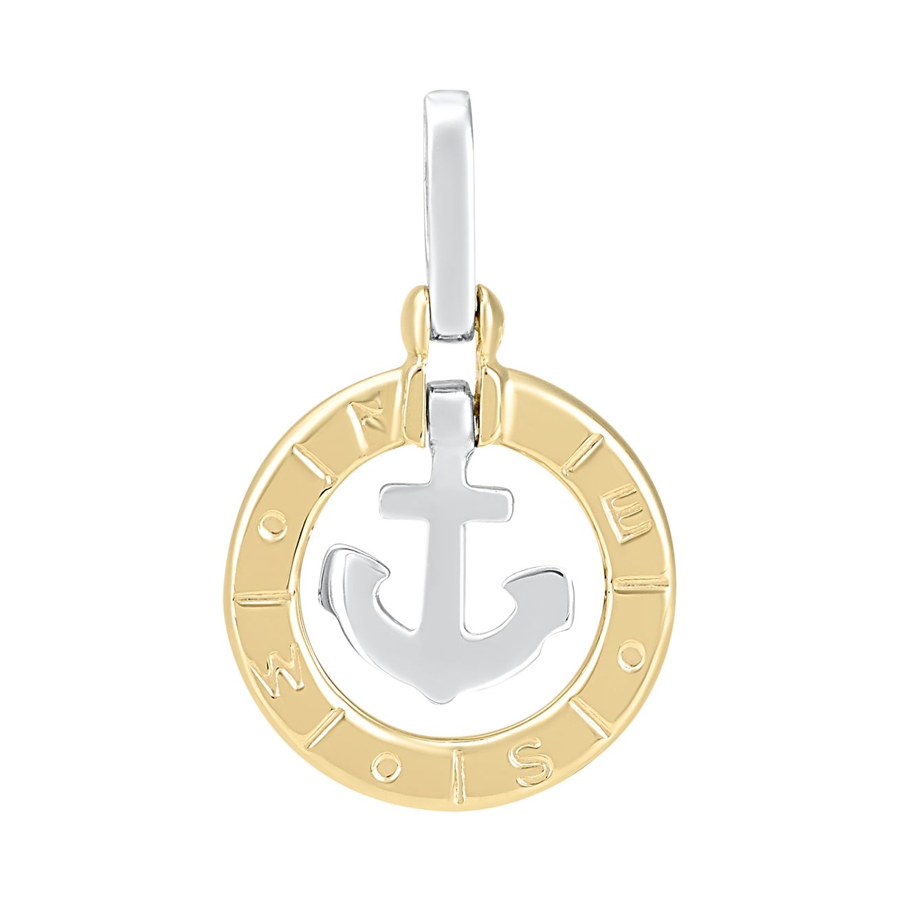 Dije Ancla oro bicolor | Bo&Co