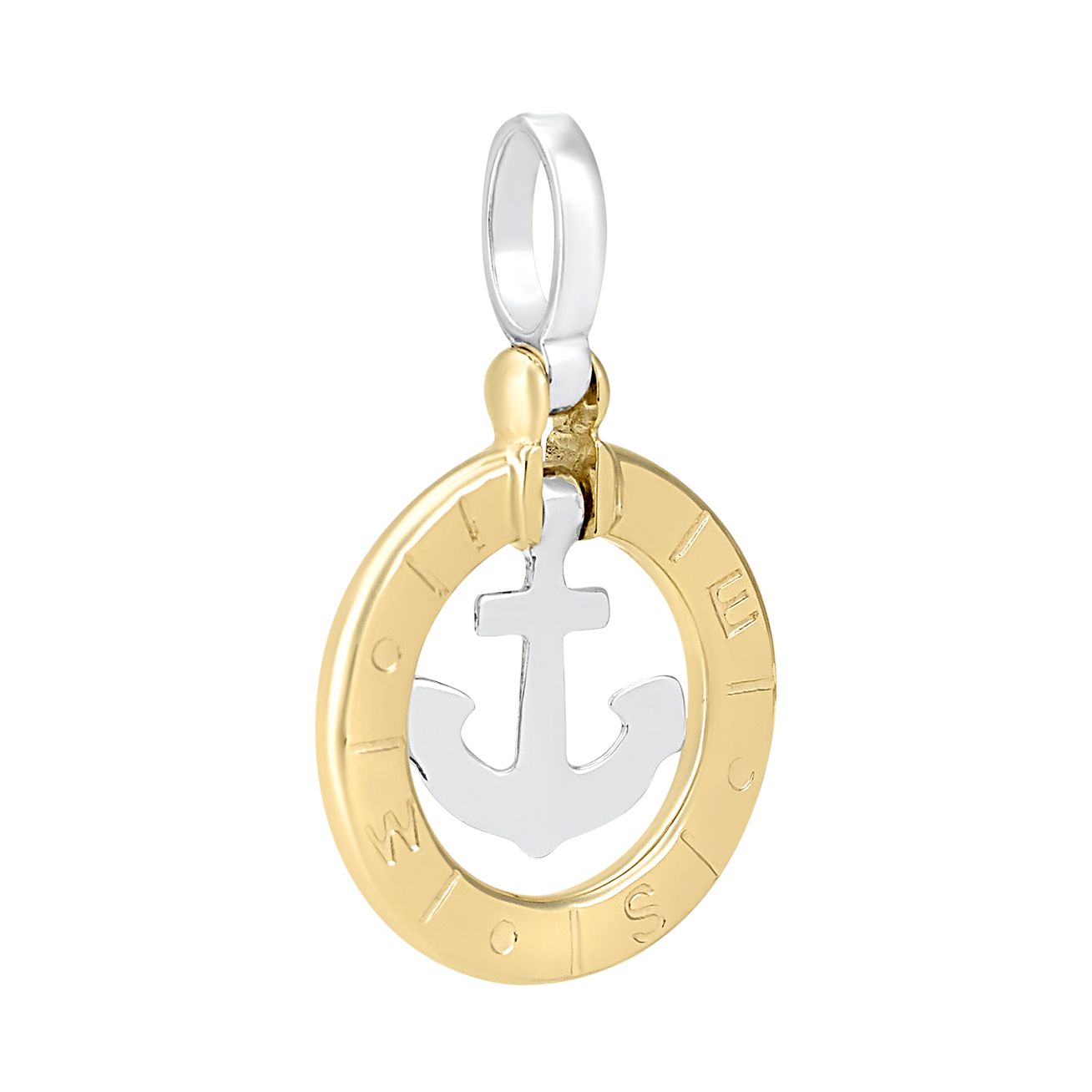 Dije Ancla oro bicolor | Bo&Co