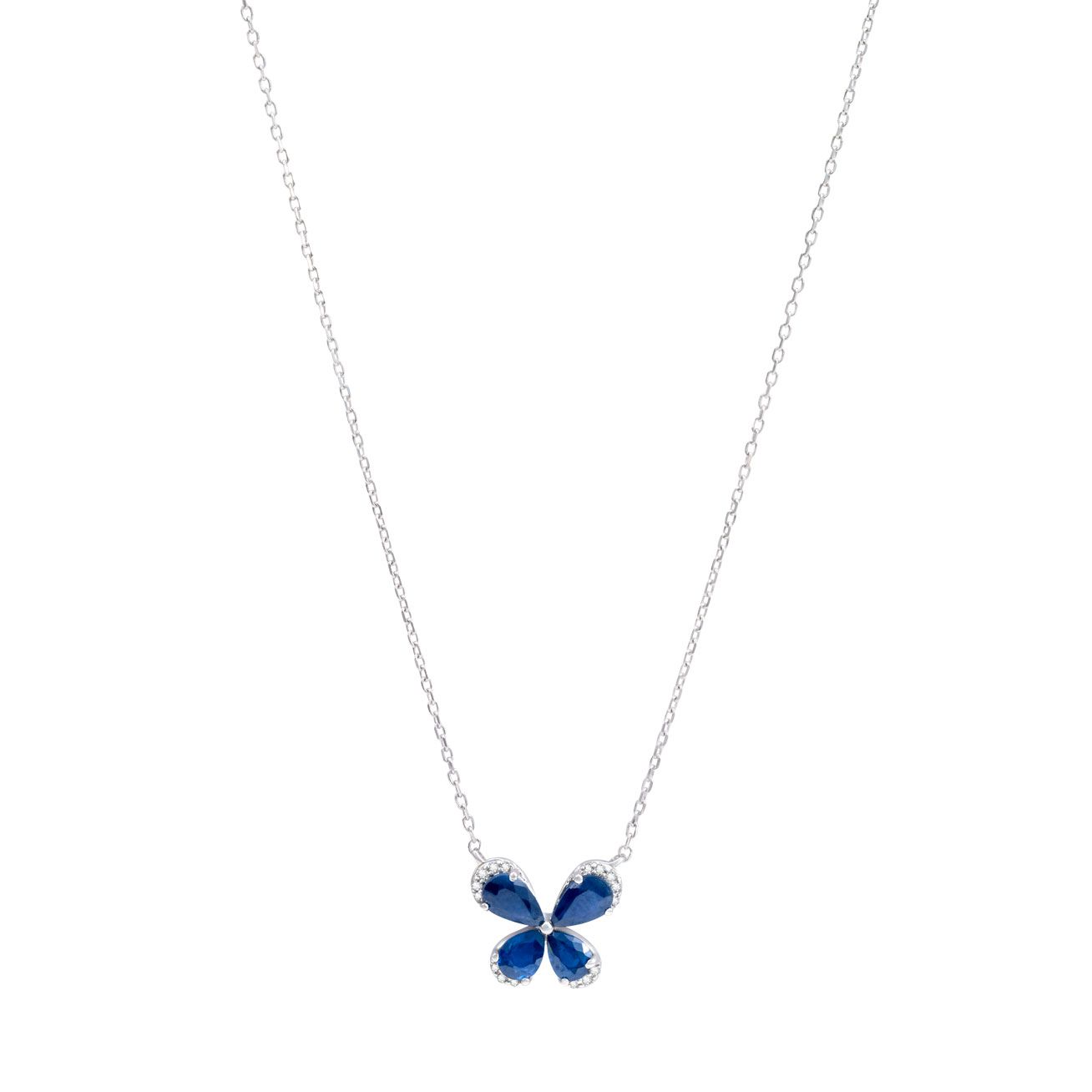 Dije con cadena Mariposa de zafiro | Bo&Co
