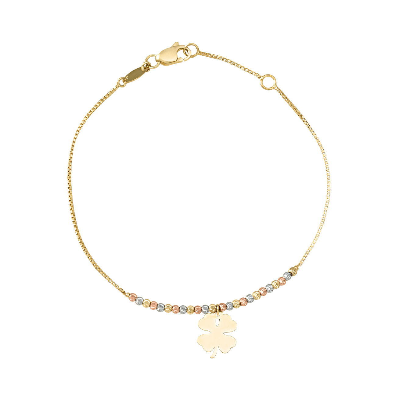 Pulsera Trebol oro florentino | Bo&Co