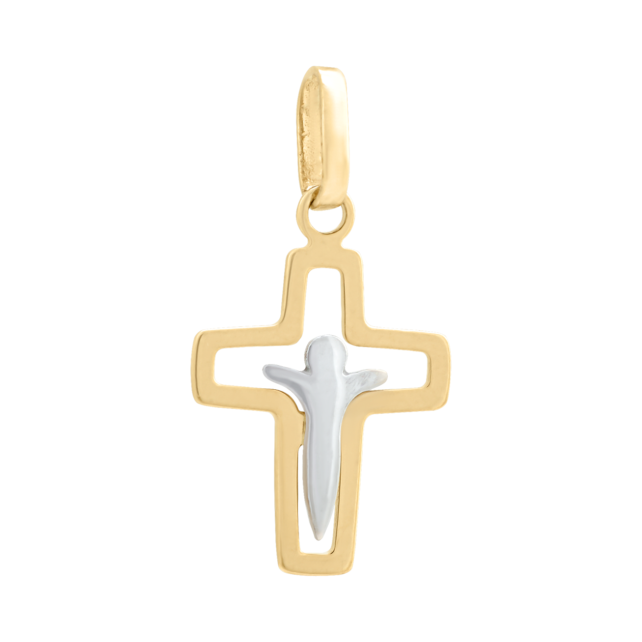 Cruz Mini Oro Bicolor | Bo&Co