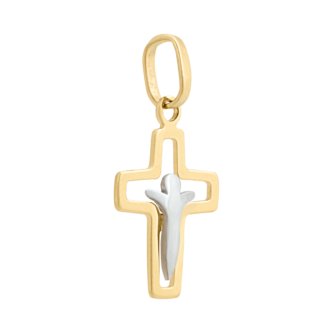 Cruz Mini Oro Bicolor | Bo&Co