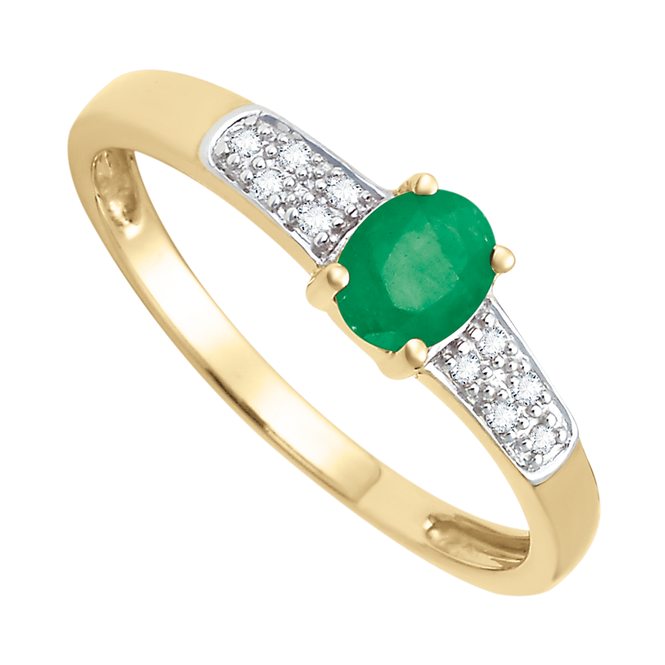 Anillo oro y esmeralda | Anillo Dama | Bo&Co