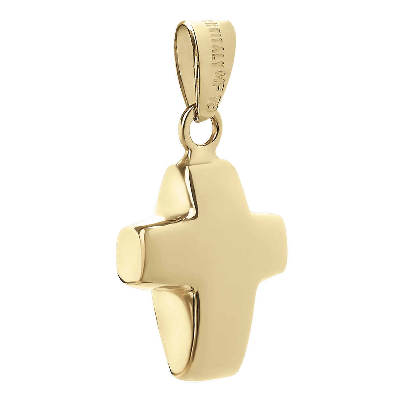 Cruz lisa oro amarillo | 14k