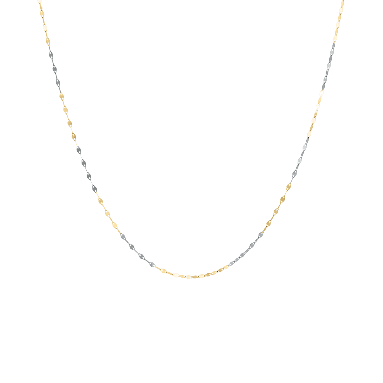 Cadena espejo Oro Bicolor 45 cm | Bo&Co