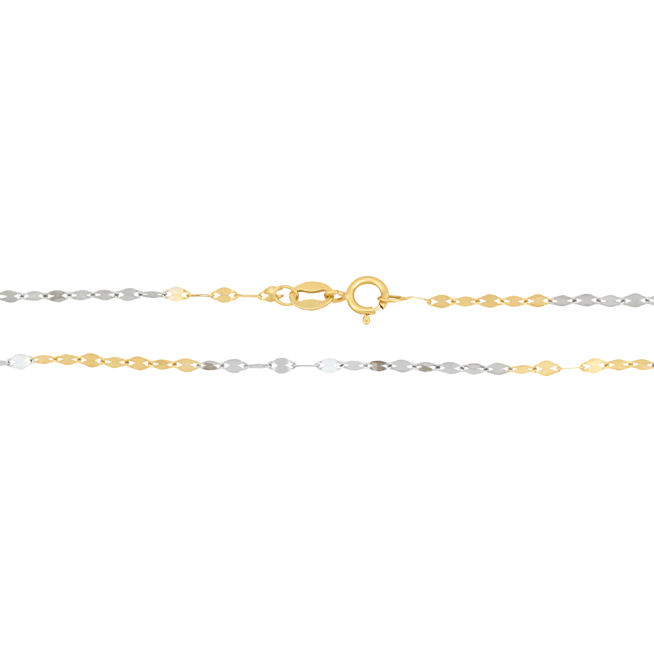 Cadena espejo Oro Bicolor 50 cm | Bo&Co