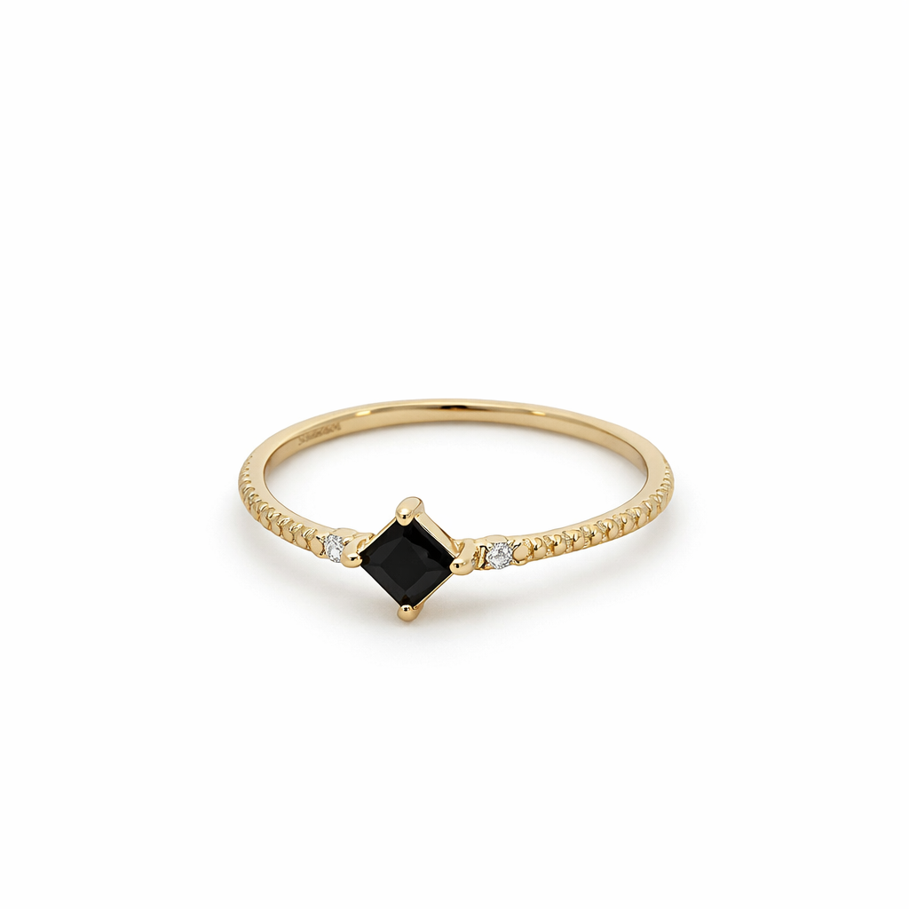 461280 Anillo Cleo Oro 14K con Zafiro y Diamantes – Bo&Co. Lifetime Memories