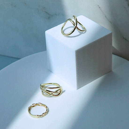 Cargar imagen en el visor de la galería, Anillo doble vista oro 14k
