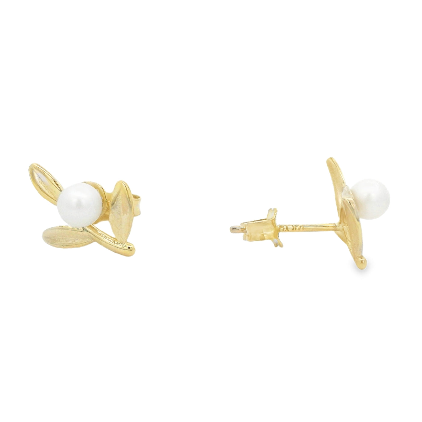 Aretes Hoja y perla