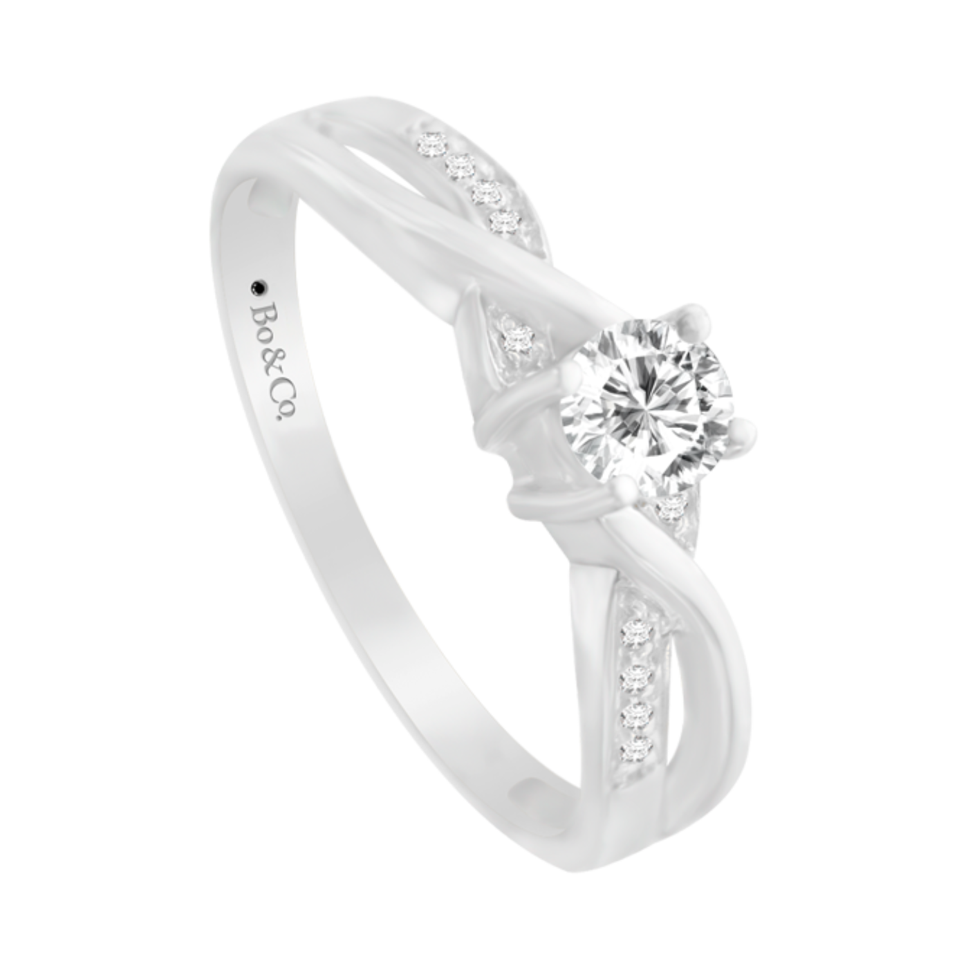 Anillo de compromiso Lira White | Exclusivo Bo&Co