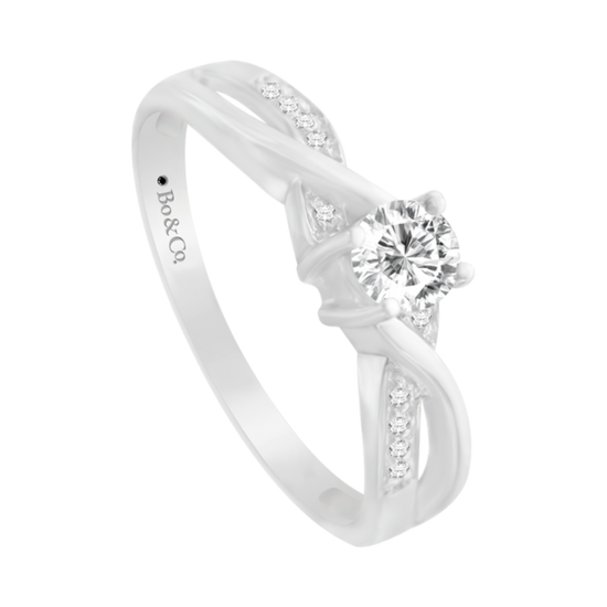 Anillo de compromiso Lira White | Exclusivo Bo&Co