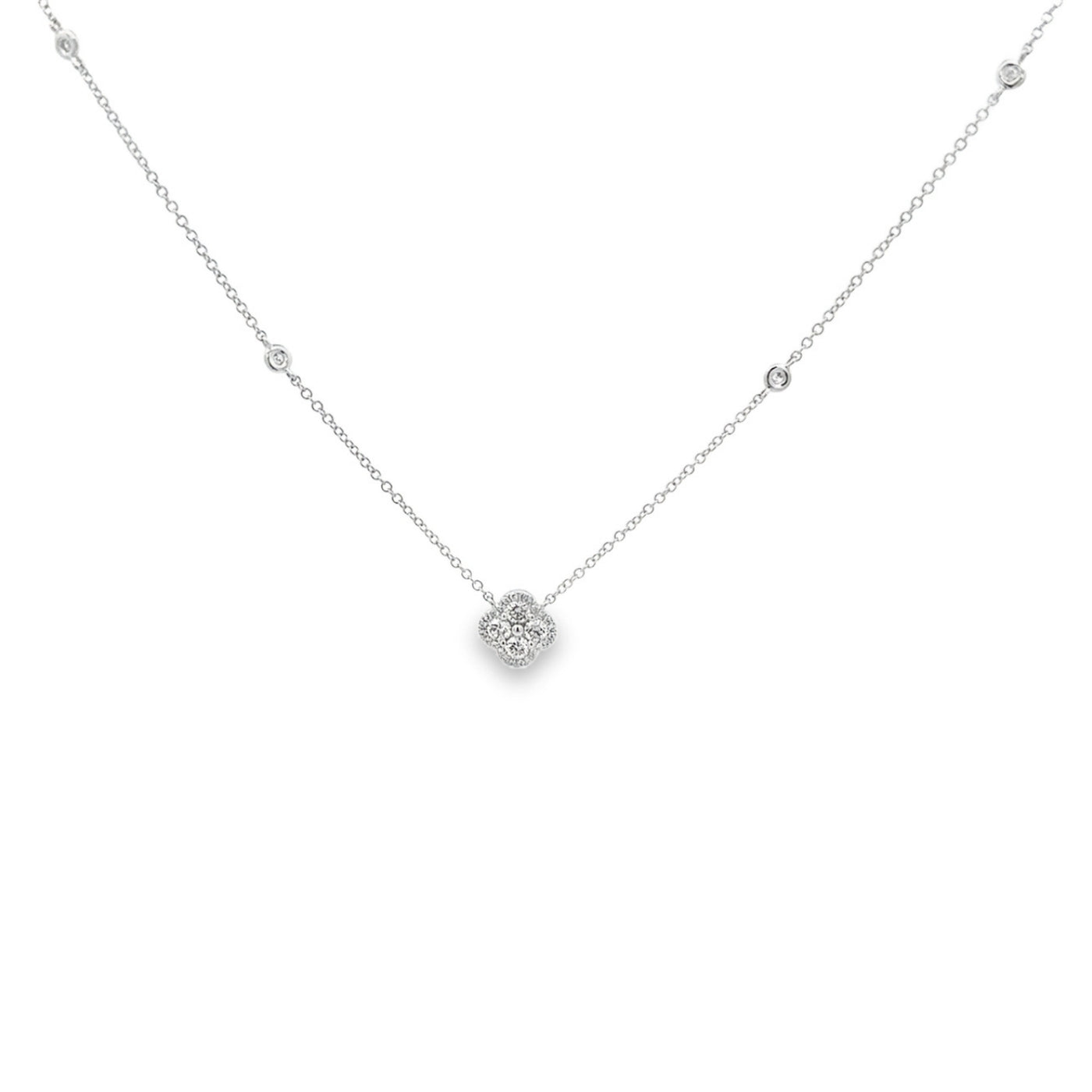 Gargantilla Flor con diamantes