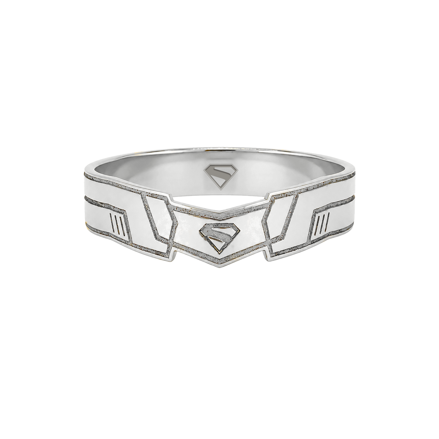 Argolla Destiny en oro blanco 14K