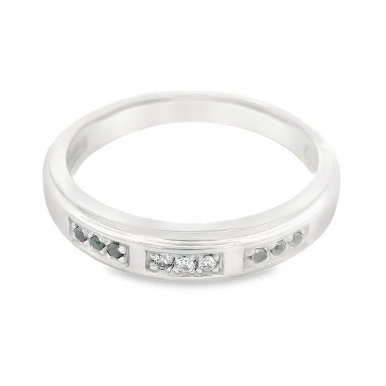 Anillo caballero con diamante negro
