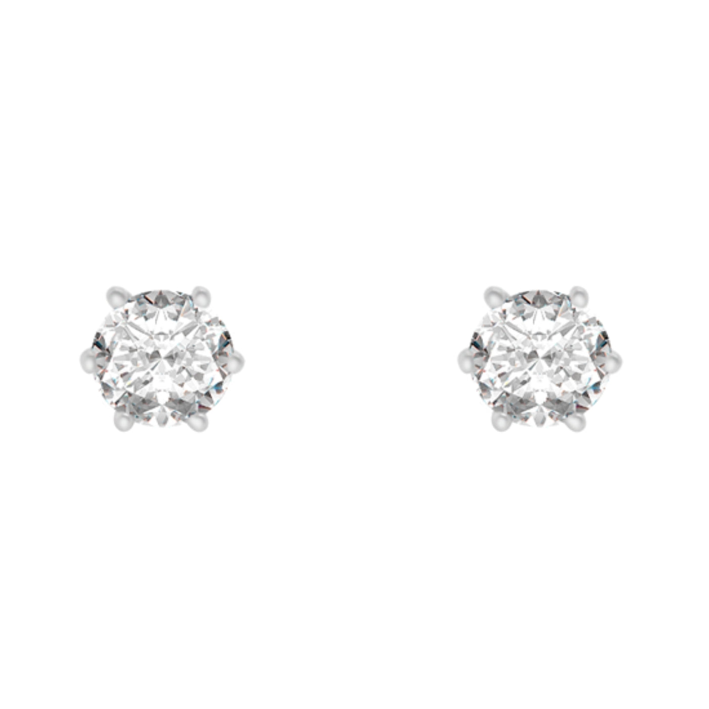 Broqueles Blair oro blanco y diamante