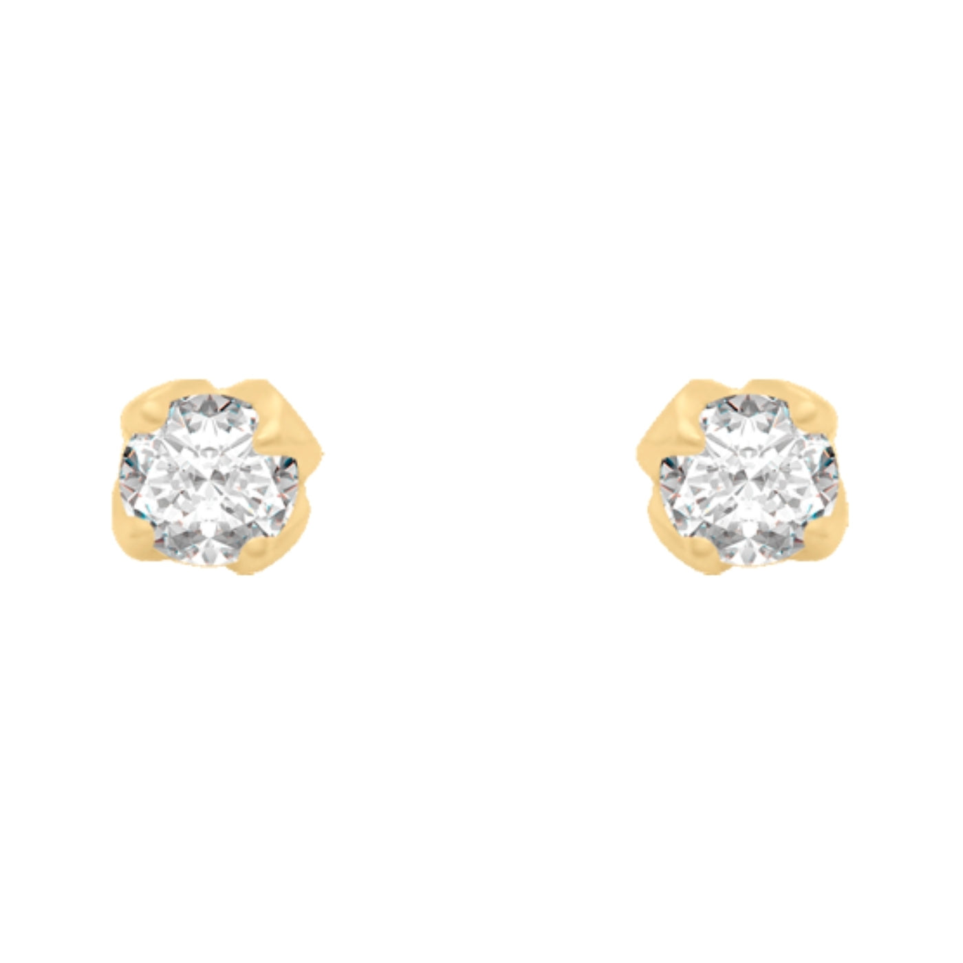 Broqueles Jena oro amarillo y diamante