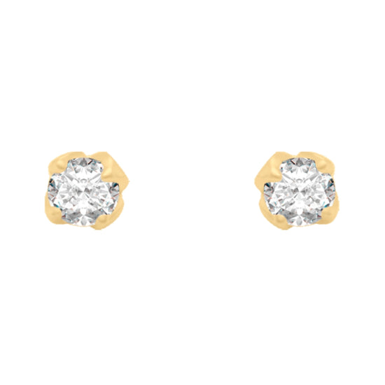 Broqueles Jena oro amarillo y diamante