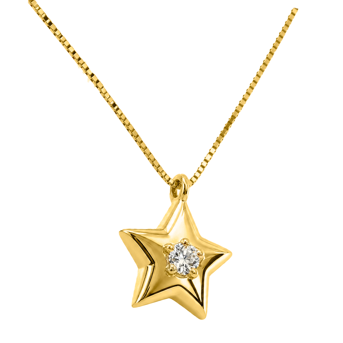 Gargantilla Alphecca Diamante Oro Amarillo 14K