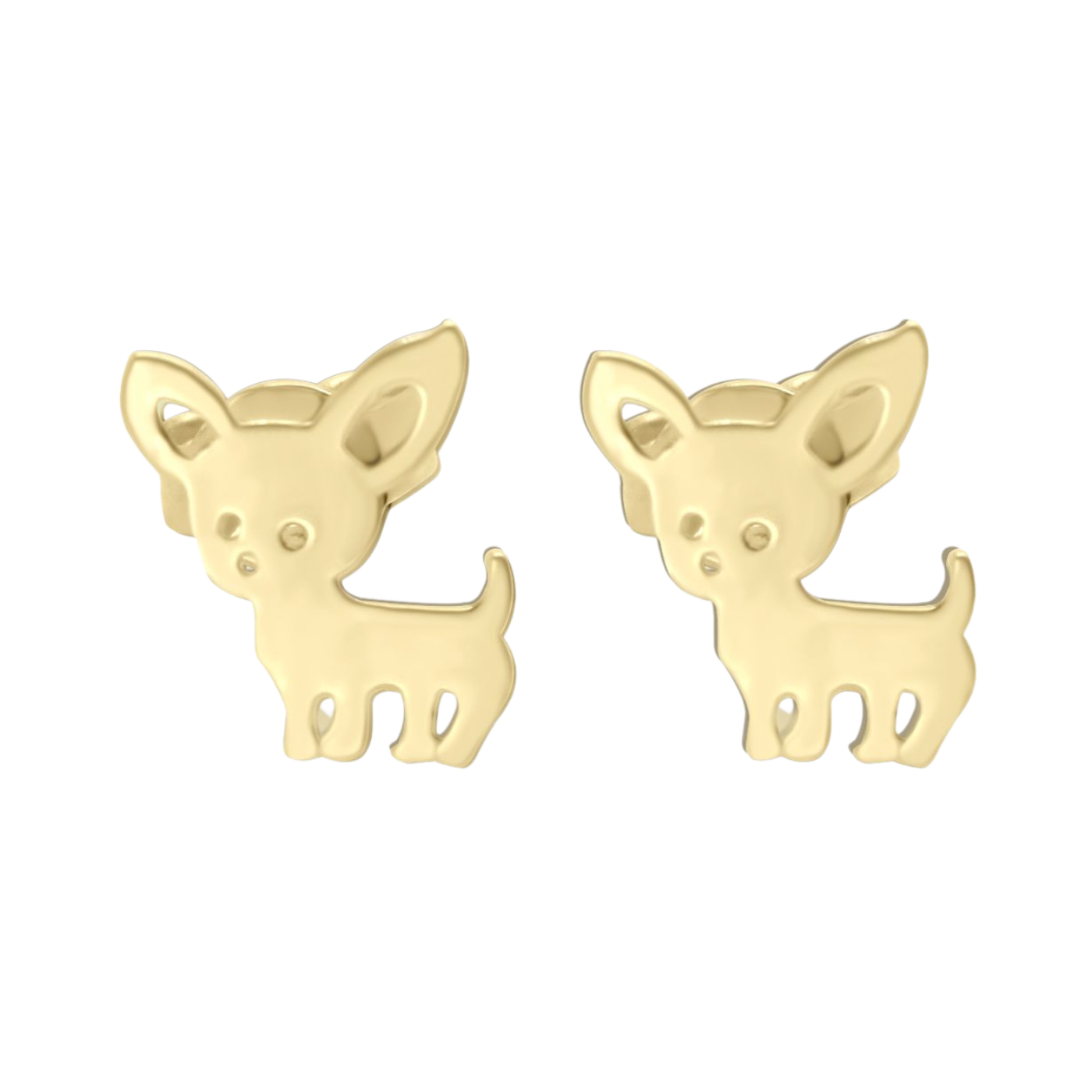 Aretes perrito Chihuahua Oro 14K | Bo&Co