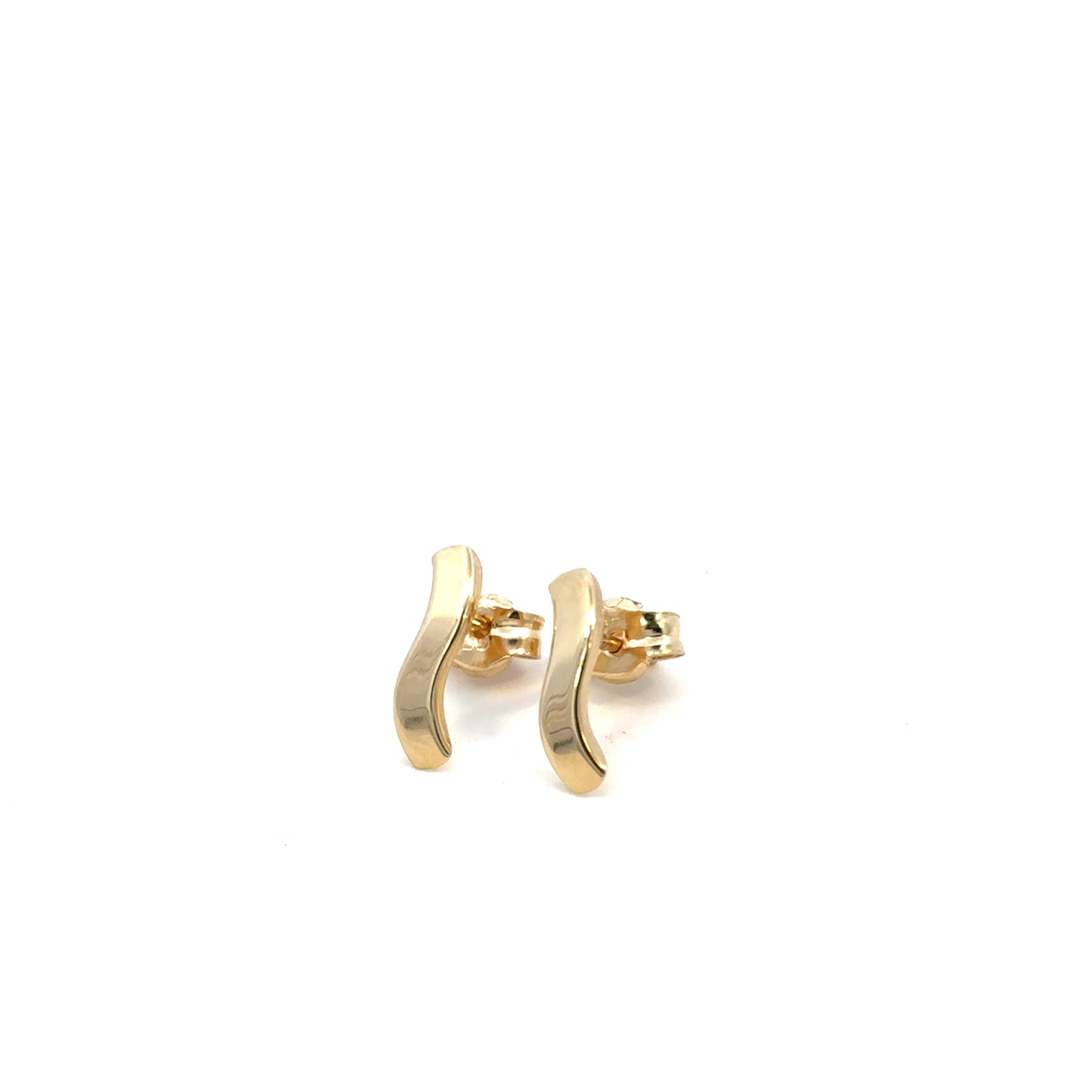 Aretes barras oro 14k