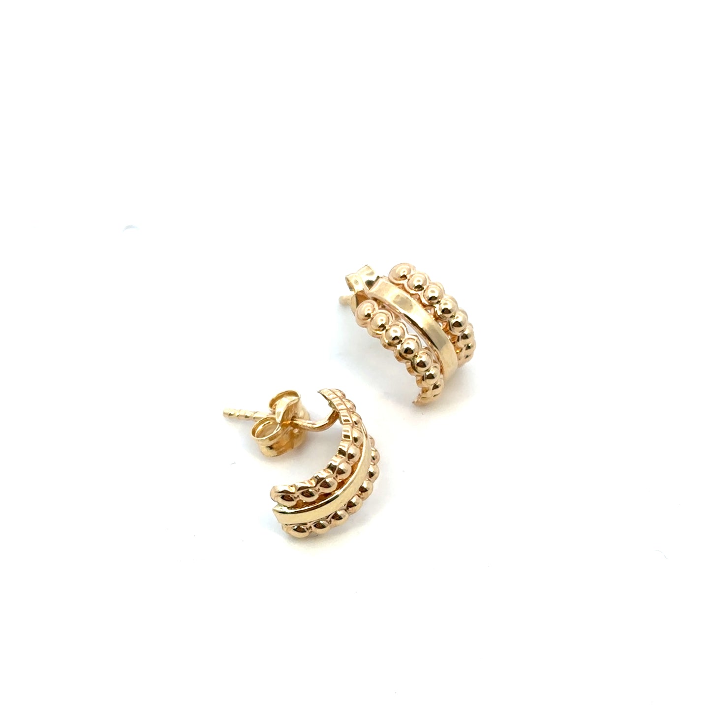Aretes oro pequeños 14k