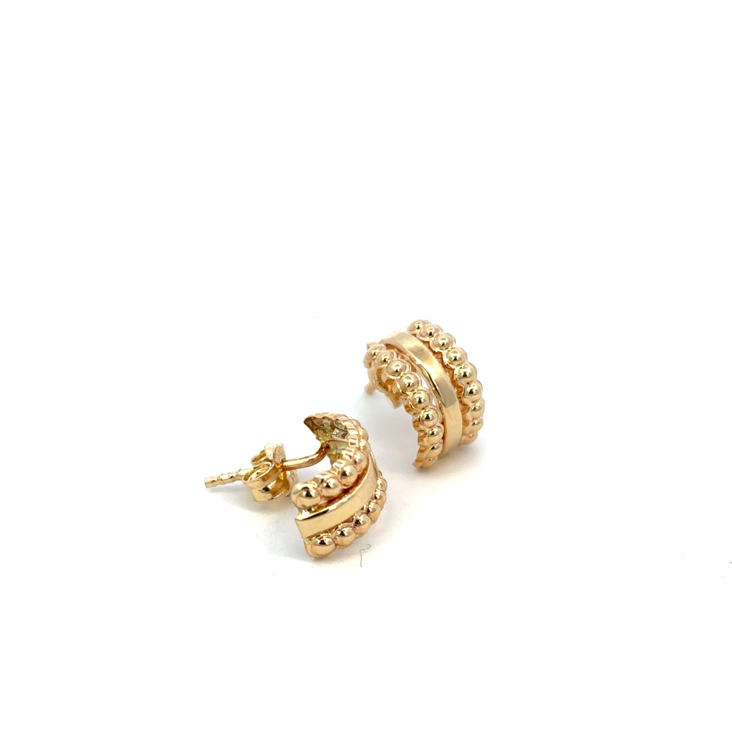 Aretes oro pequeños 14k