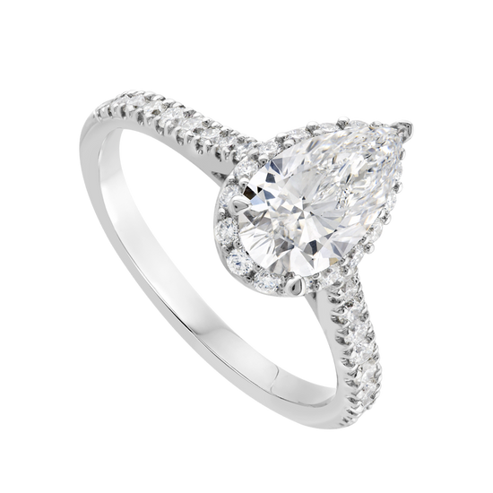 Cargar imagen en el visor de la galería, Anillo de Compromiso Above Love 95 ptos. diamante central | Bo&amp;amp;Co
