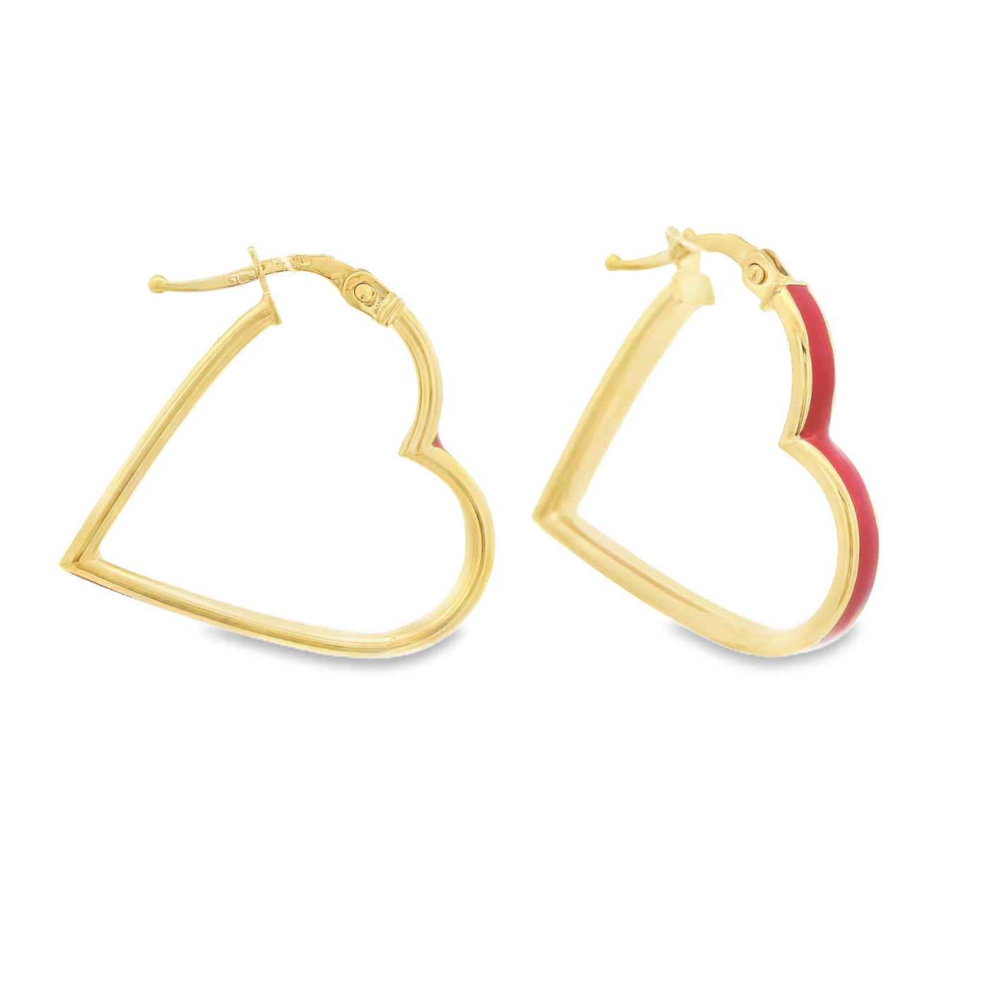 Arracadas Corazón con esmalte | Bo&Co