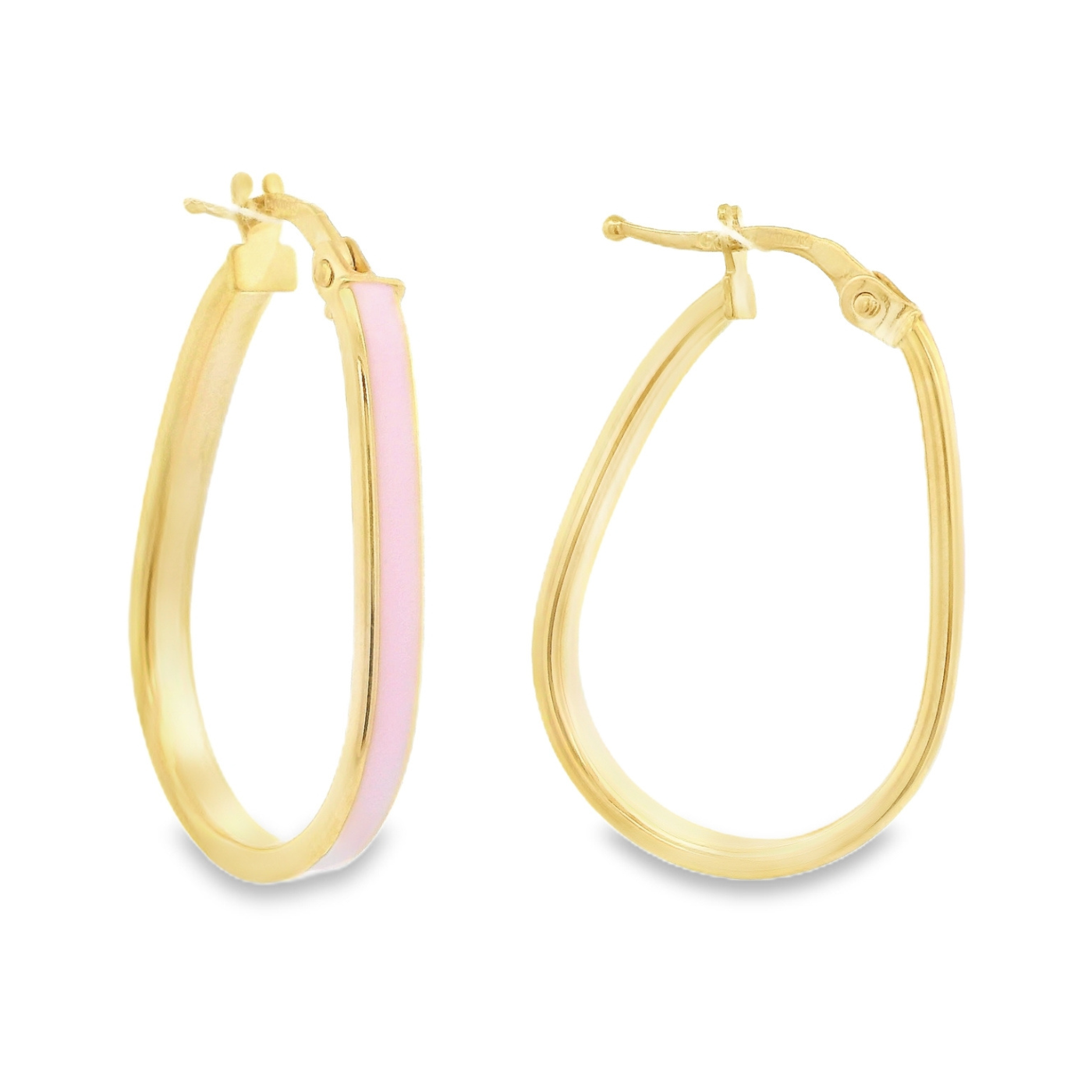 Arracadas con esmalte rosa | Bo&Co