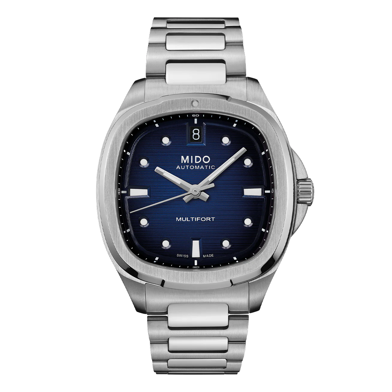 Reloj MIDO TV 35 acero carátula azul