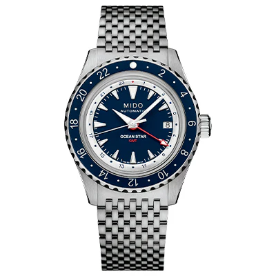 MIDO Ocean Star GMT azul automático