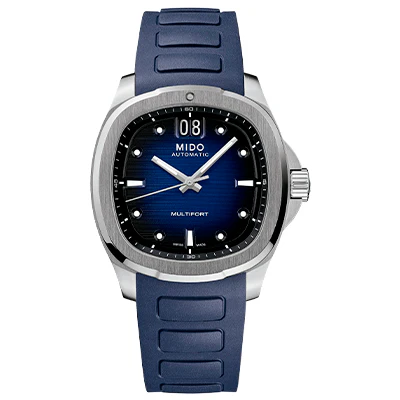 MIDO Multifort TV Big Date azul automático