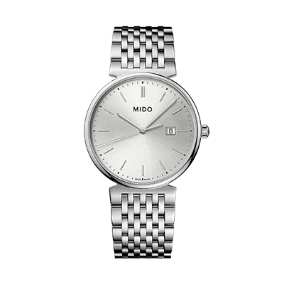 Reloj MIDO Dorada acero 38mm cuarzo carátula plata minimalista