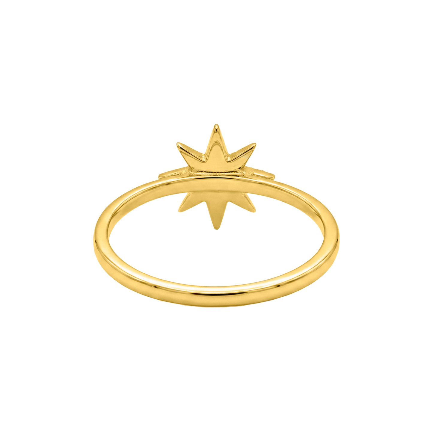 Anillo Estela Oro Amarillo 14K con Diamantes