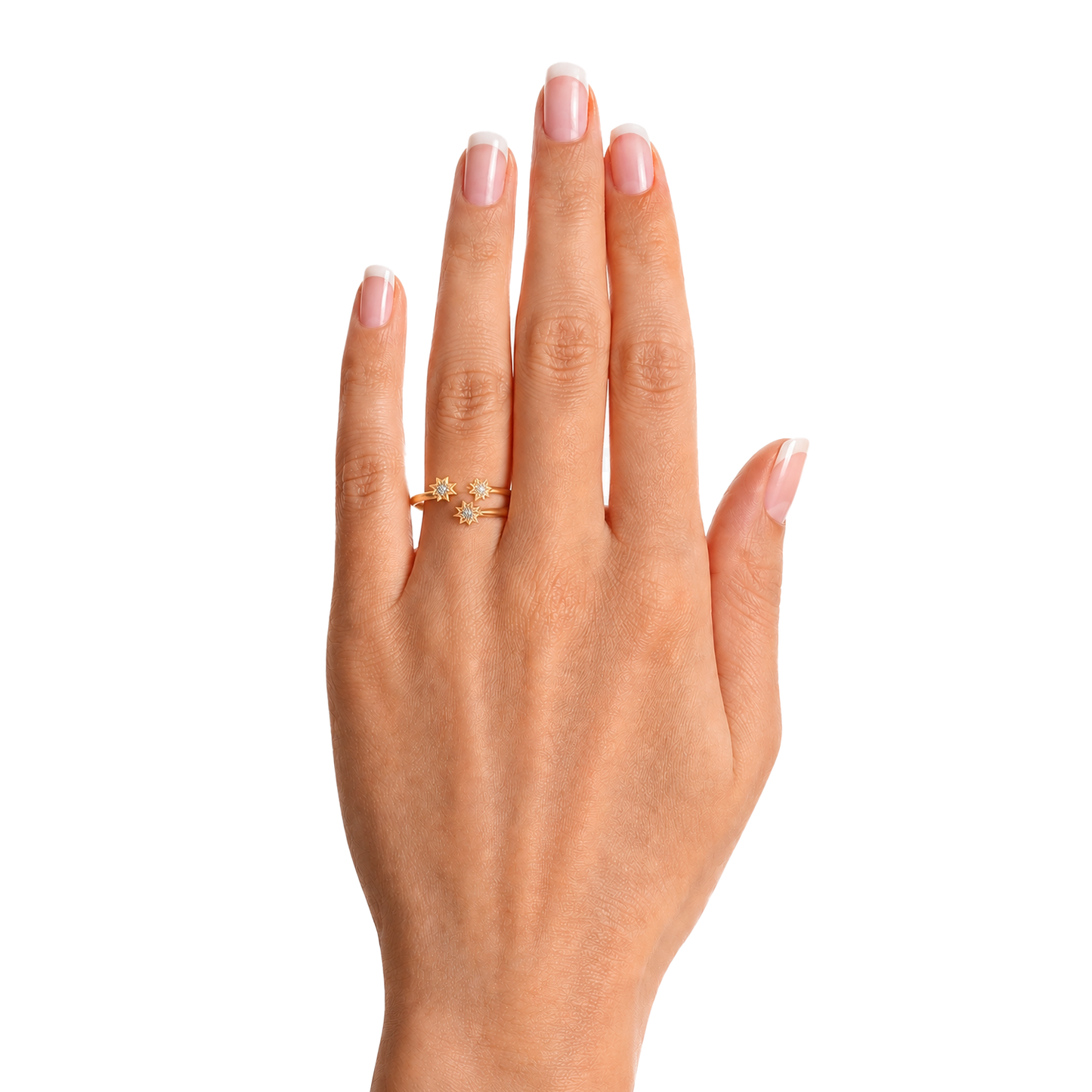 Anillo Constelar Oro Amarillo 14K con Diamante
