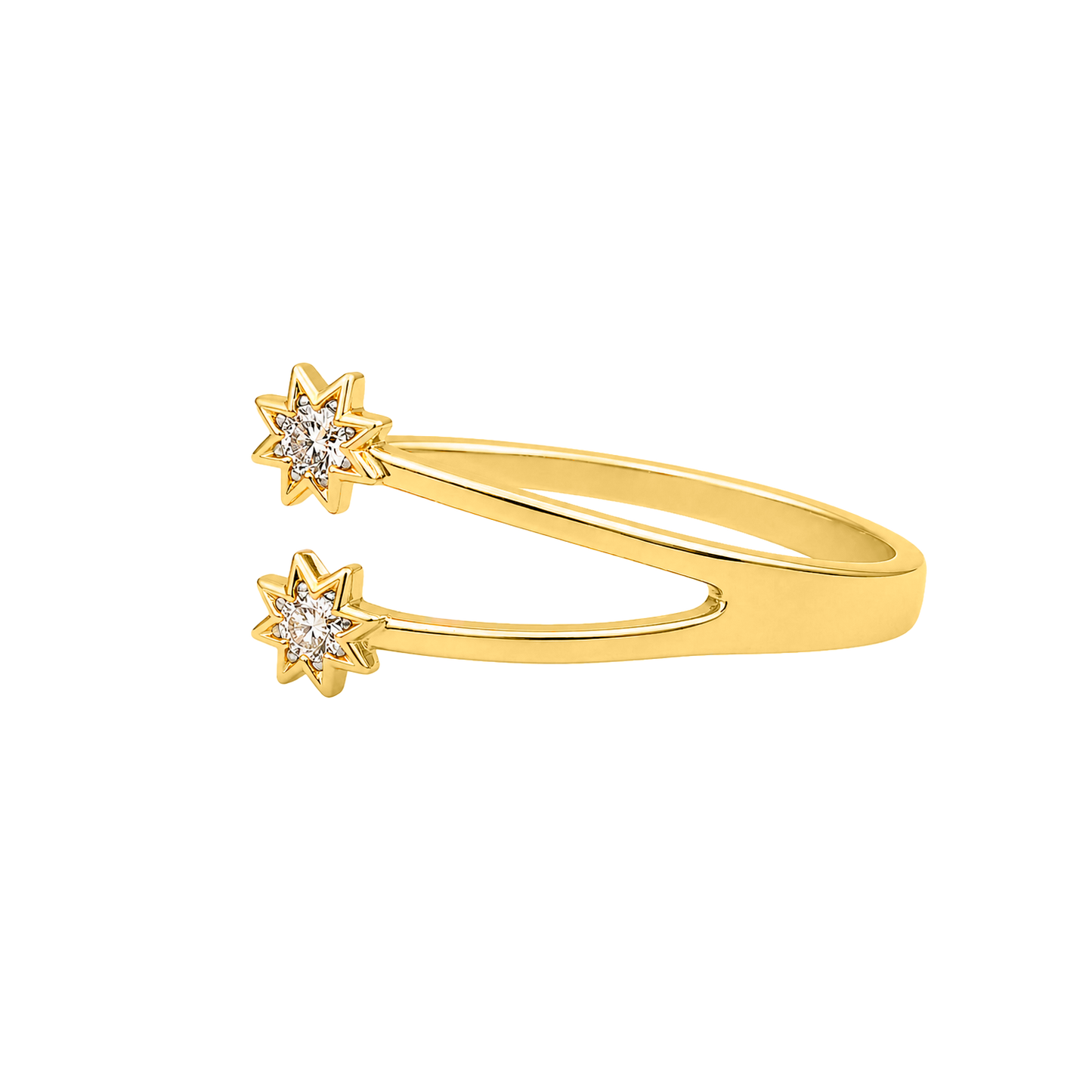 Anillo Constelar Oro Amarillo 14K con Diamante