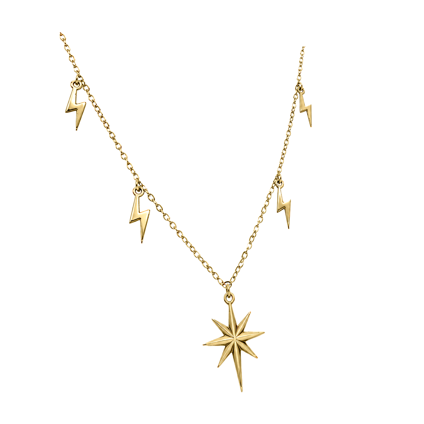 Dije con Cadena Vision Oro Amarillo 14K