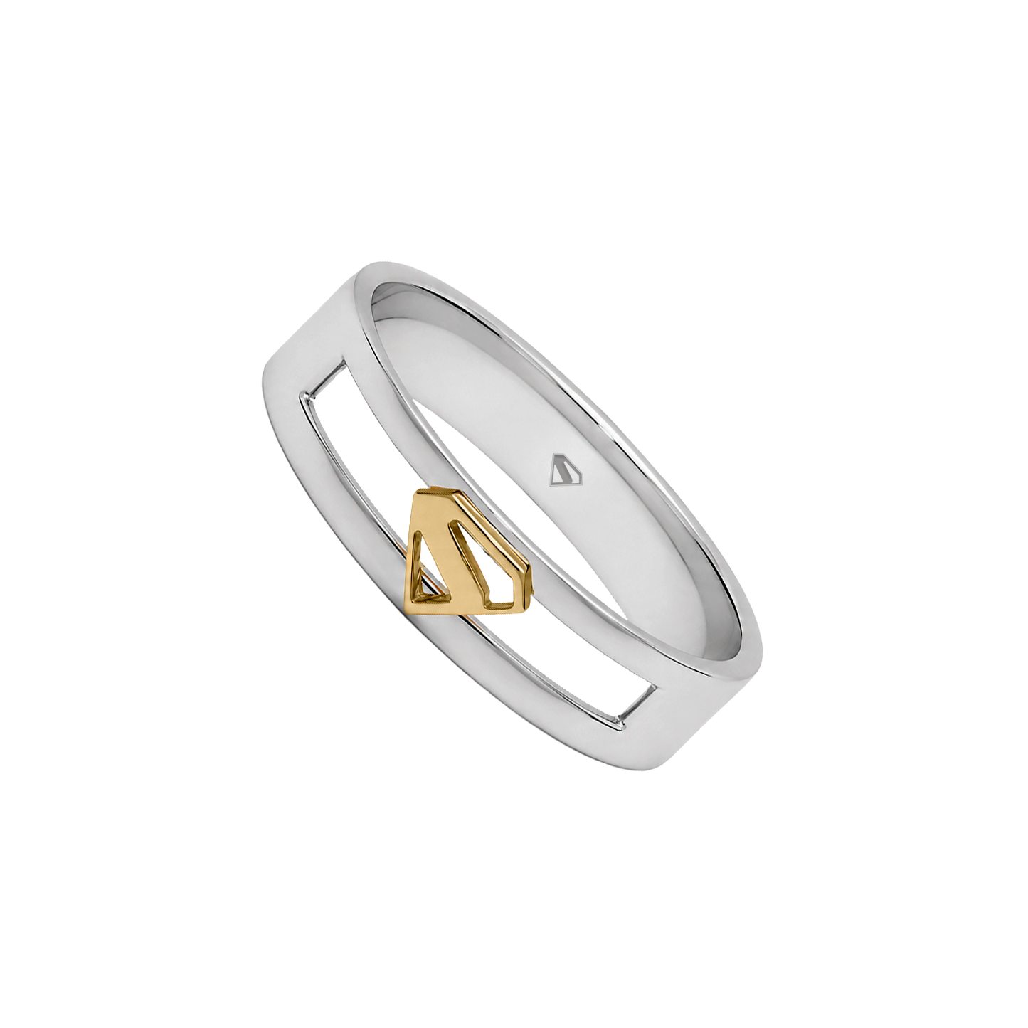 Argolla Supergirl Oro 14K y Plata .925 4 mm