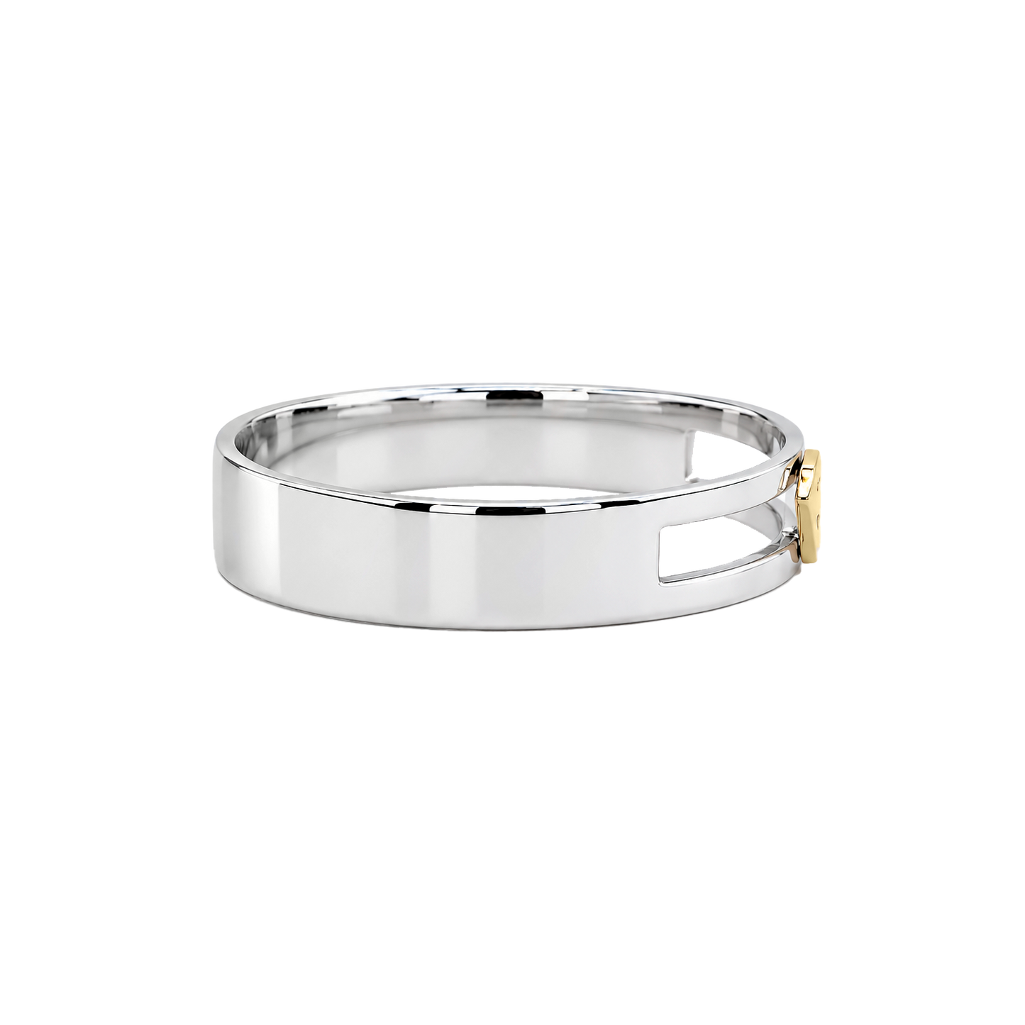 Argolla Supergirl Oro 14K y Plata .925 4 mm
