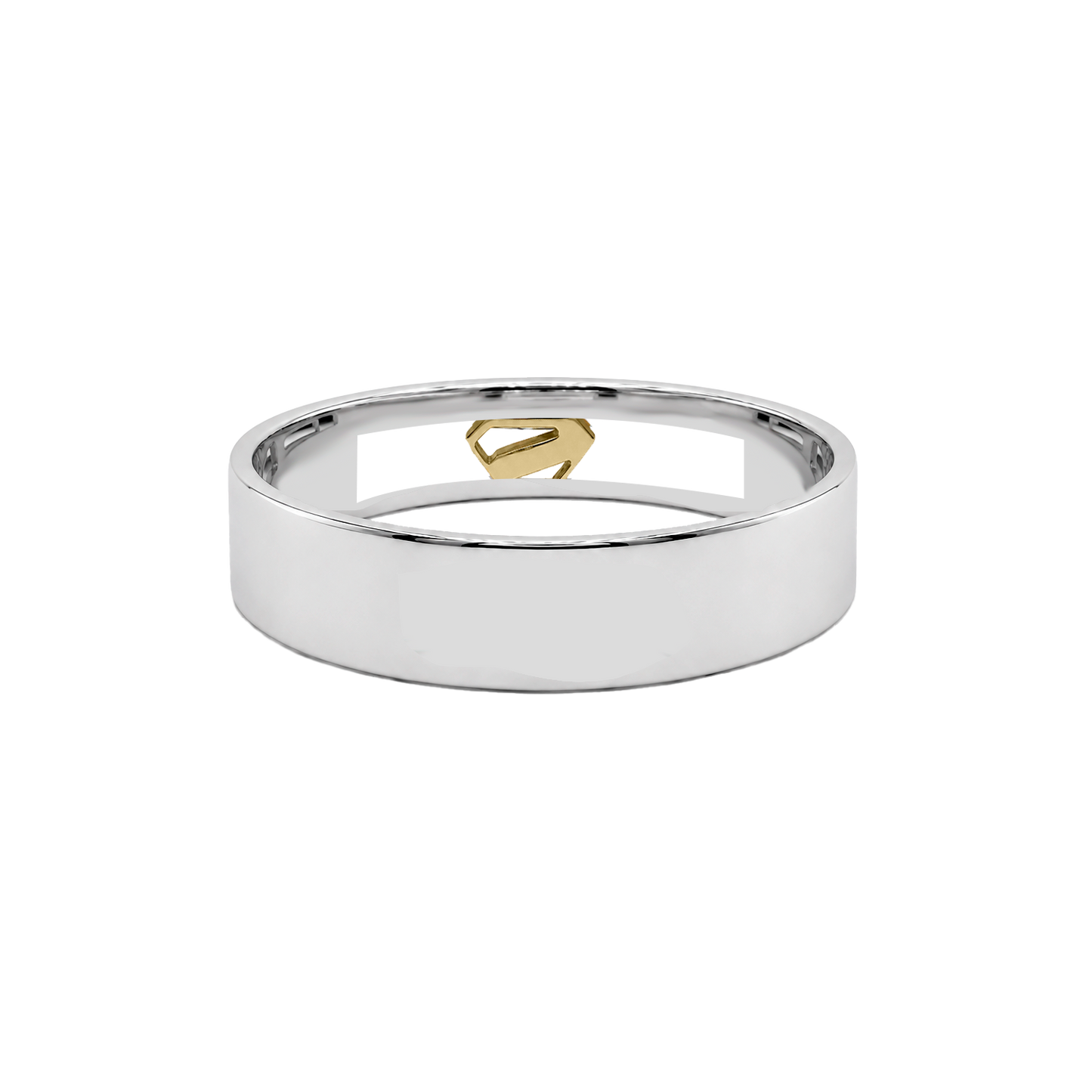 Argolla Supergirl Oro 14K y Plata .925 4 mm