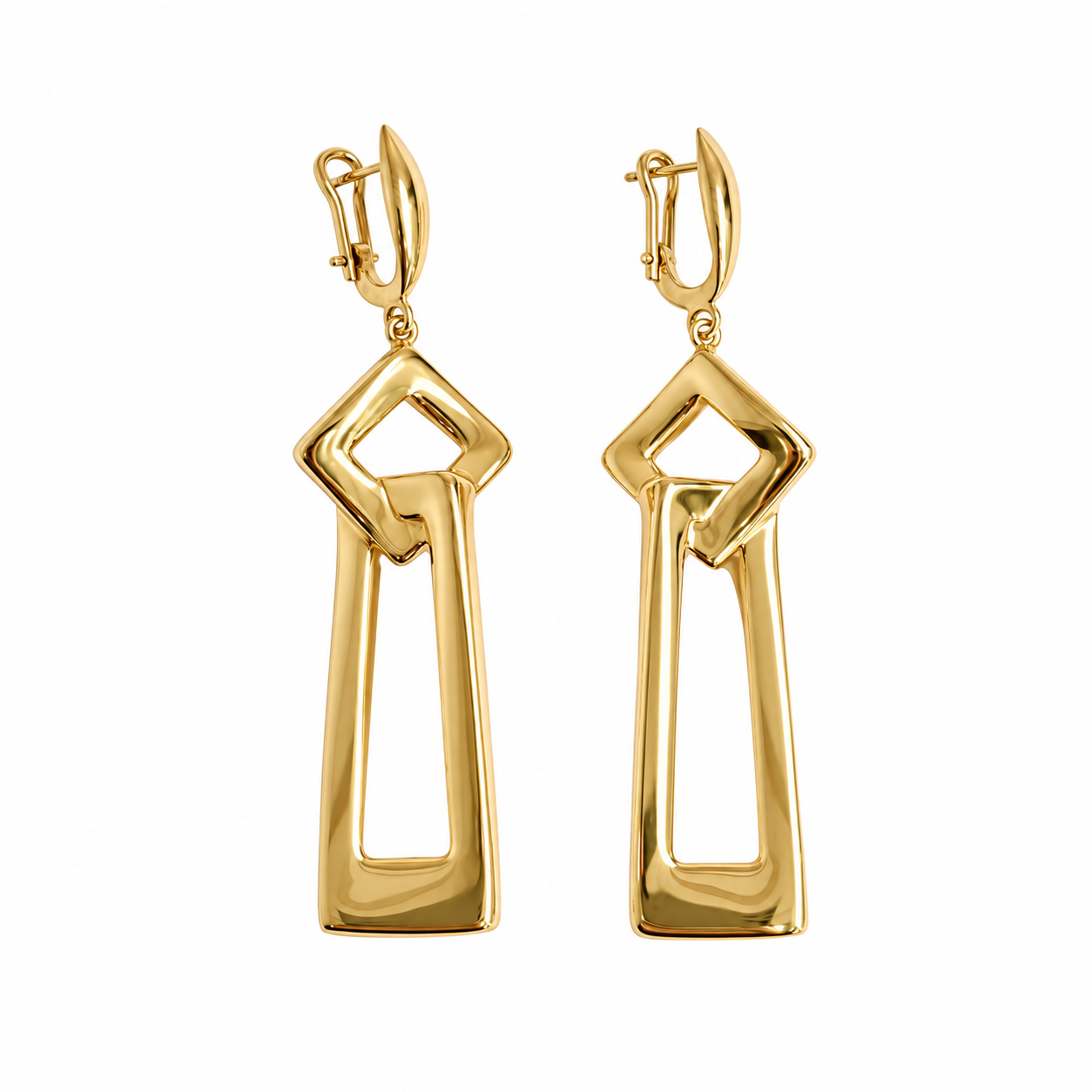 Aretes largos dama 14k | Bo&Co