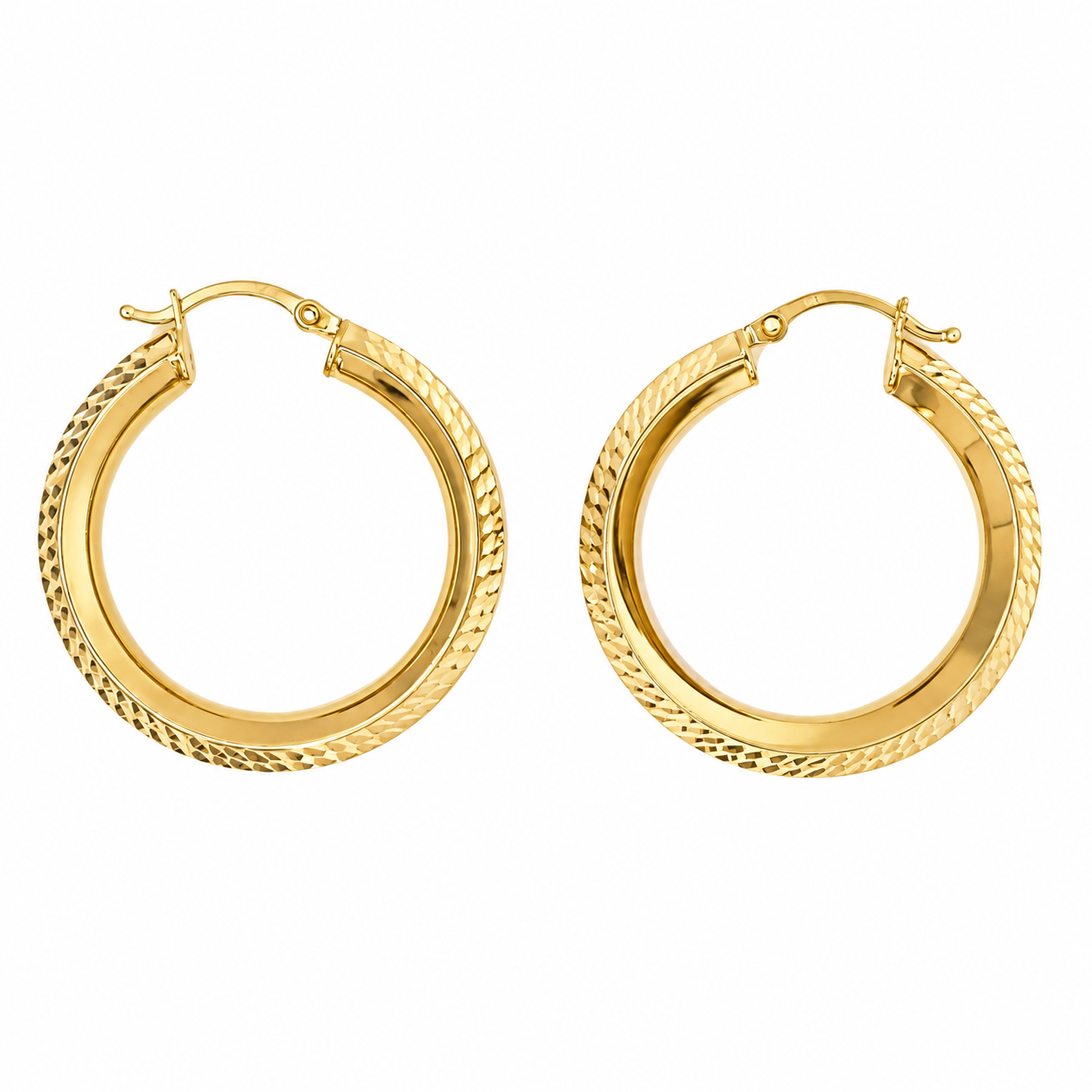 Arracadas texturizadas 14k | Bo&Co